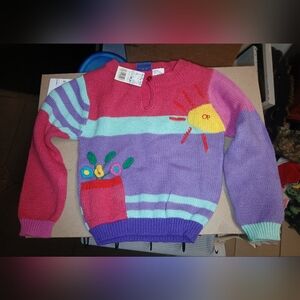 Vintage New OP Toddler Girls Sweater. Size 5/6